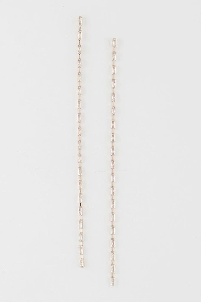 TRUEDAMES Crystal Bar Drop Earrings