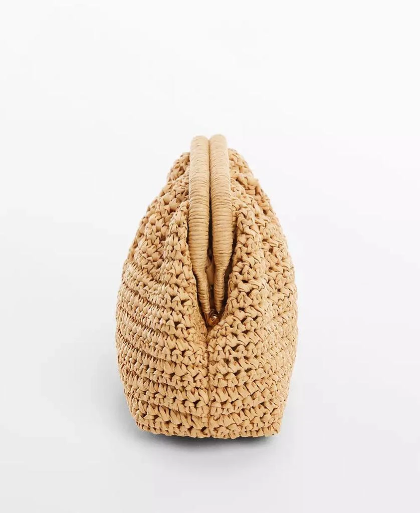 Mango Women's Natural Fiber Clutch Bag 4