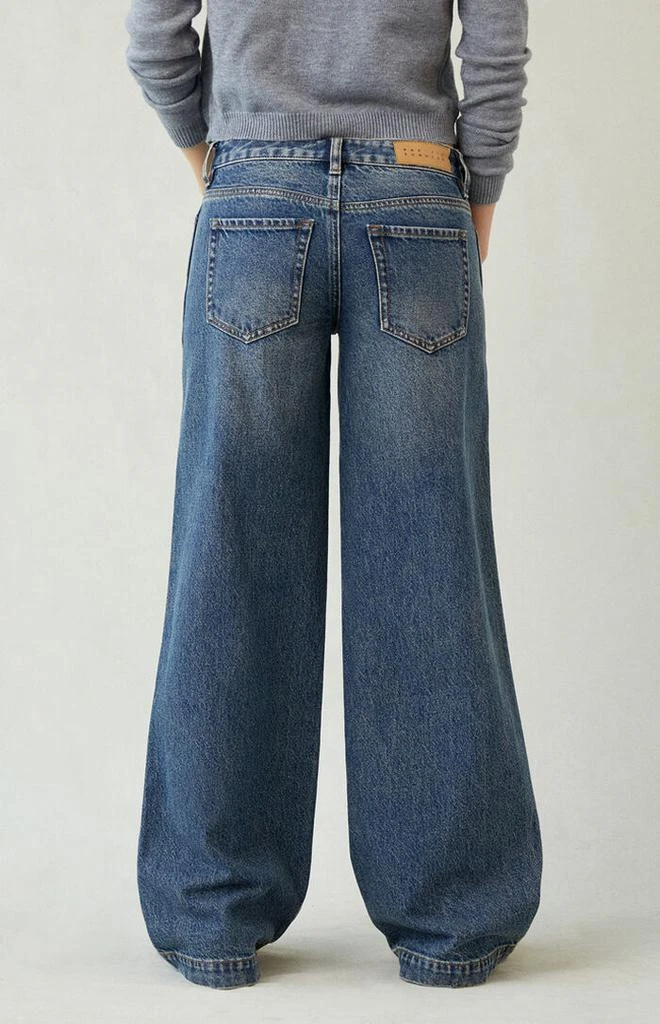 PacSun Casey Low Rise Baggy Jeans Dark Indigo Tint 4