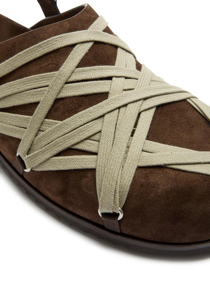 Rick Owens Mega Lace suede mules 4