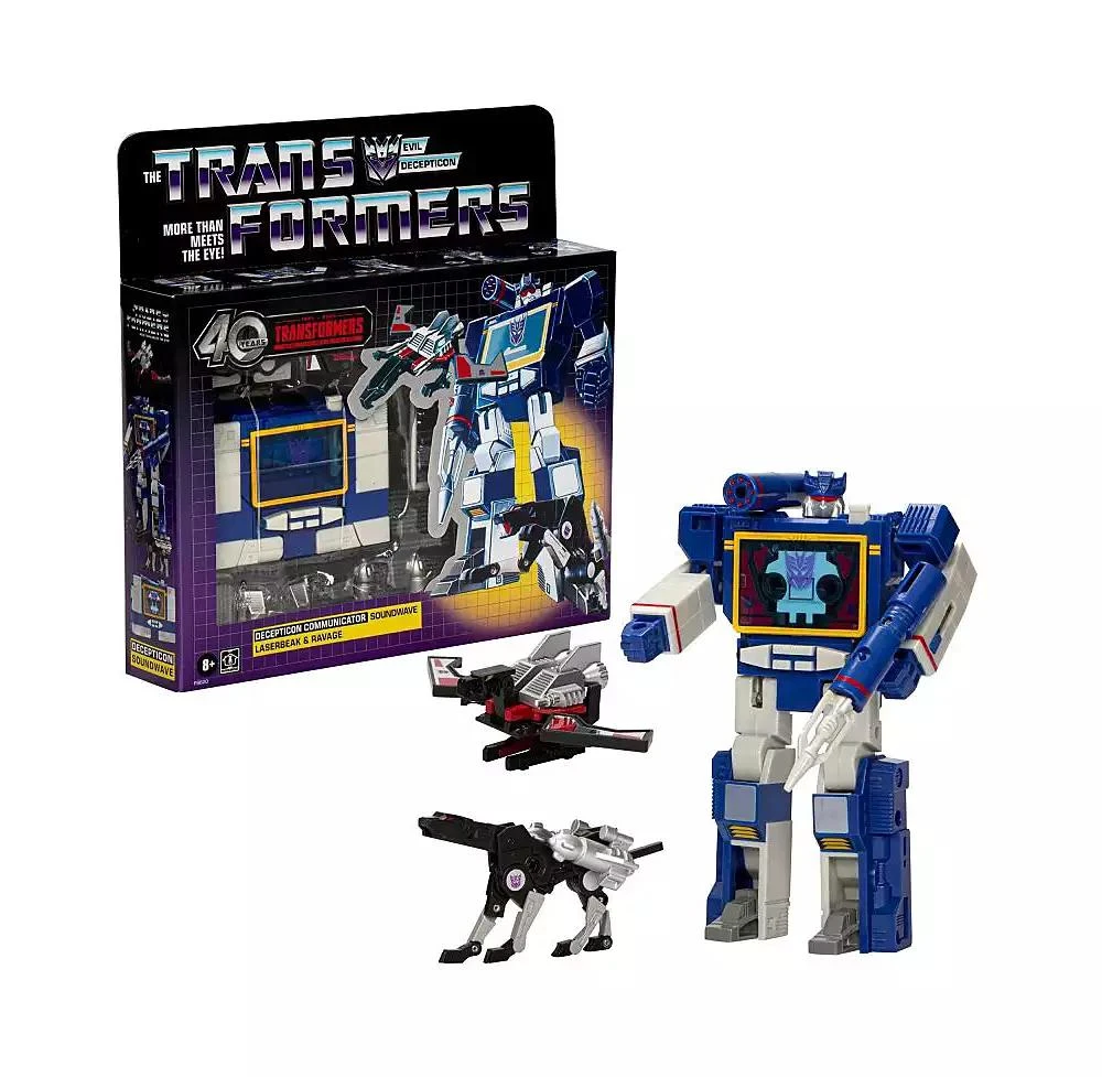 Transformers G1 Soundwave, Laserbeak, and Ravage | Transformers Vintage G1 Reissues 40th Anniversary 3