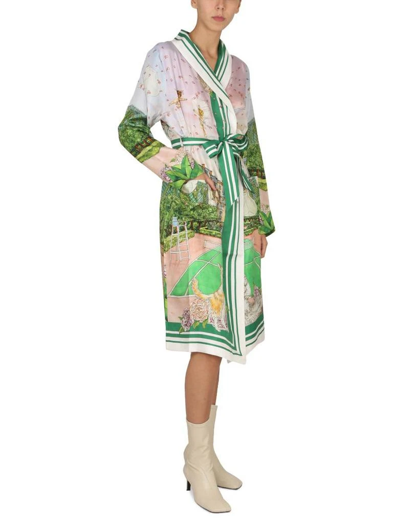 Casablanca Casablanca Robe With "Tennis Club Prive" Print 2