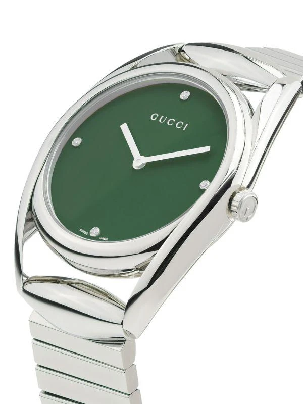 Gucci Horsebit Stainless Steel & 0.023 TCW Diamond Bracelet Watch/34MM 3