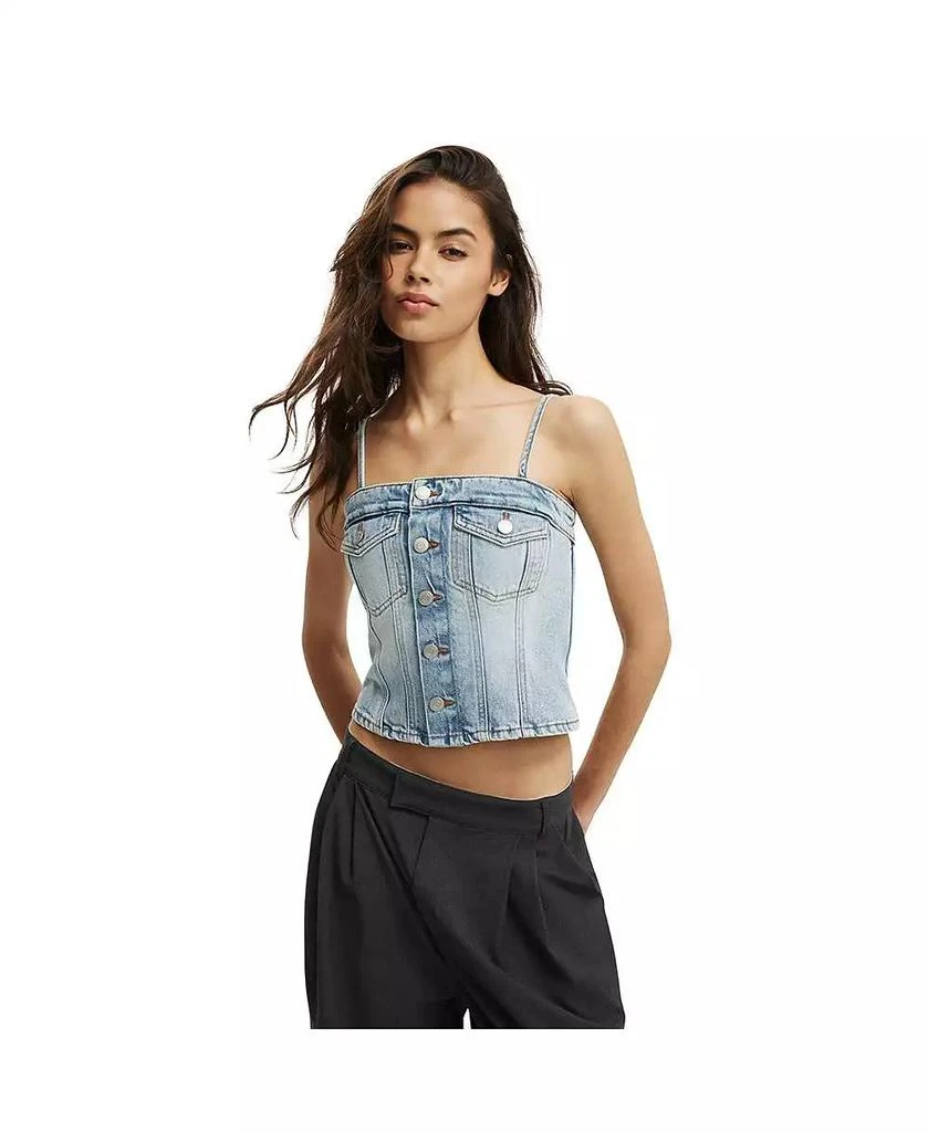 Cotton On Women
s Willow Denim Corset