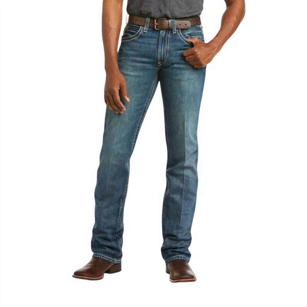 Ariat Men's M5 Slim Boundary Stackable Straight Leg Jean - Length: 32" In Gulch