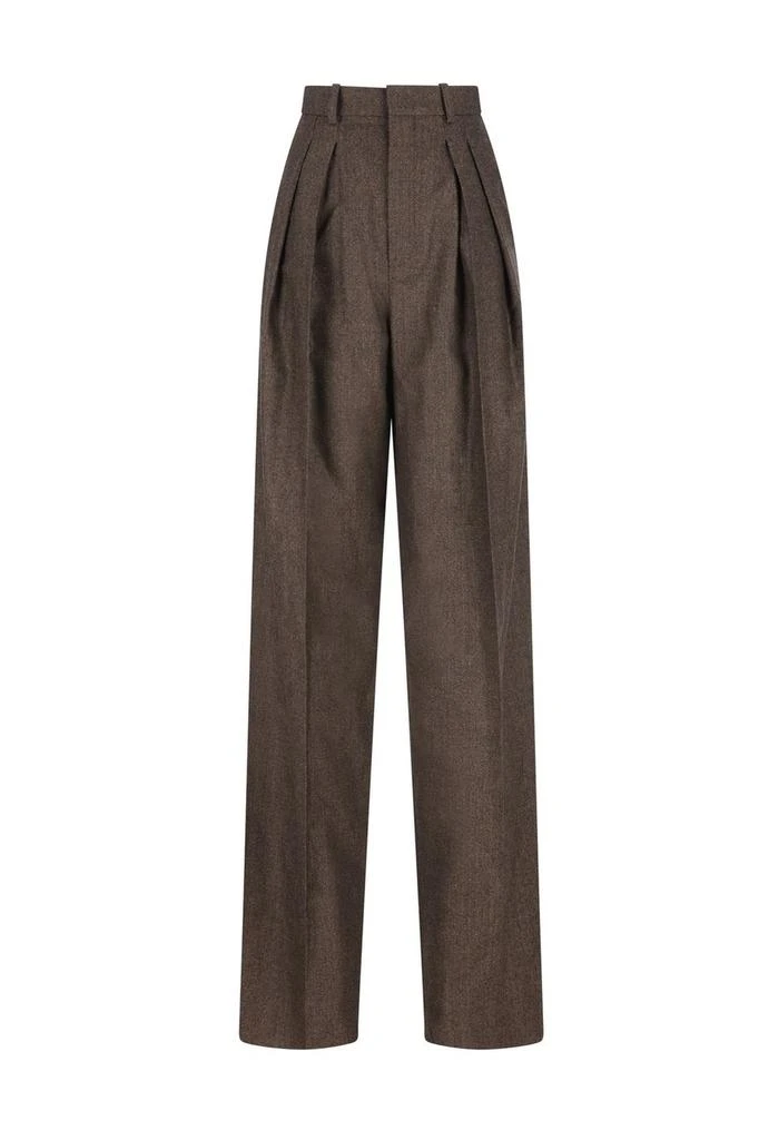 Yves Saint Laurent Saint Laurent Mid-Rise Wide Leg Pants 1