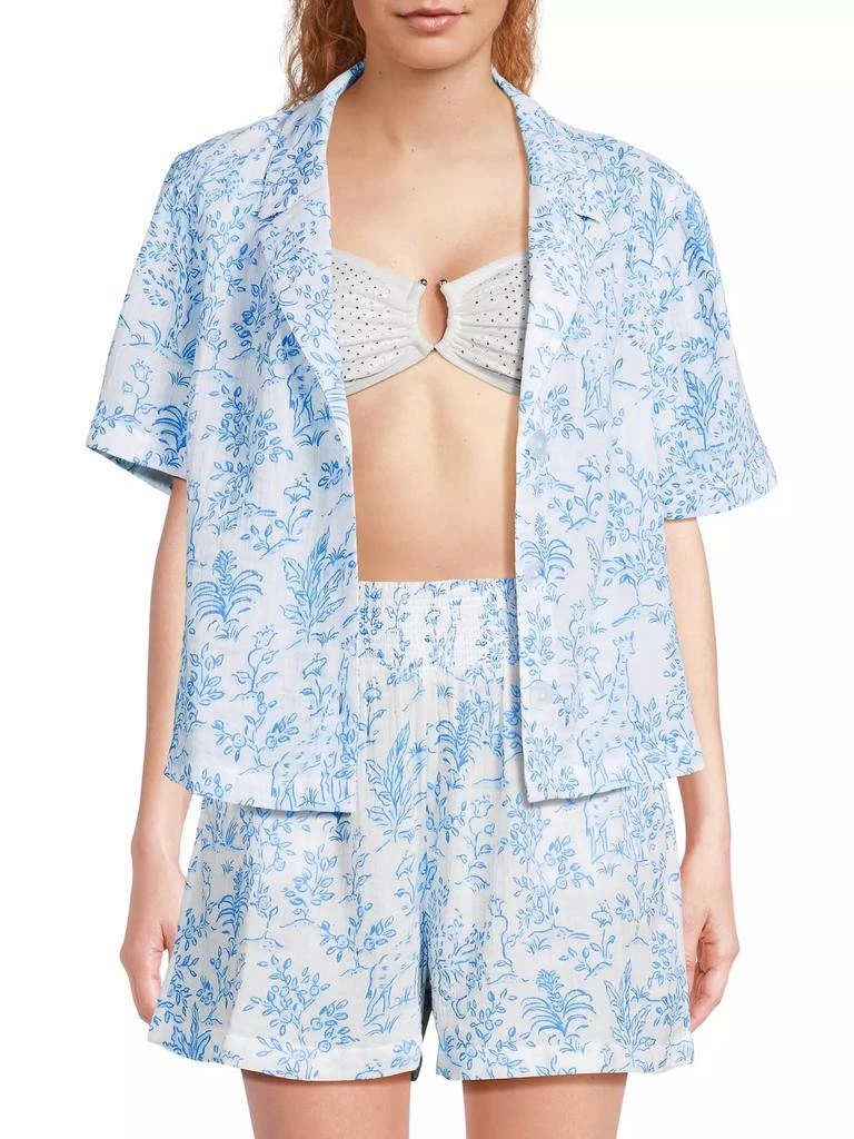 Lilly Pulitzer Montee Cotton Cover-Up Shirt 3