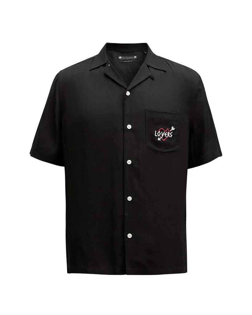ALL SAINTS Lovers Relaxed Fit Camp Shirt 8