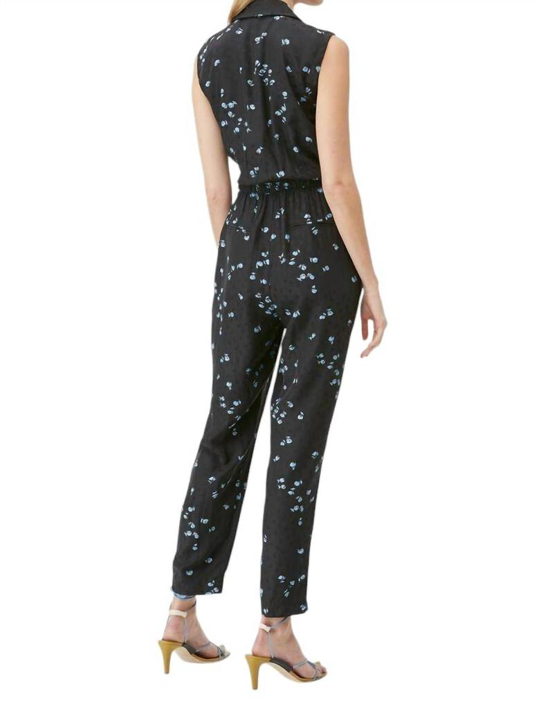 Rebecca Taylor Rebecca Taylor - Tailored Leandra Fleur Silk Tie Waist Jumpsuit