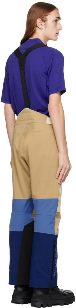 Moncler Beige & Blue Paneled Ski Pants 3