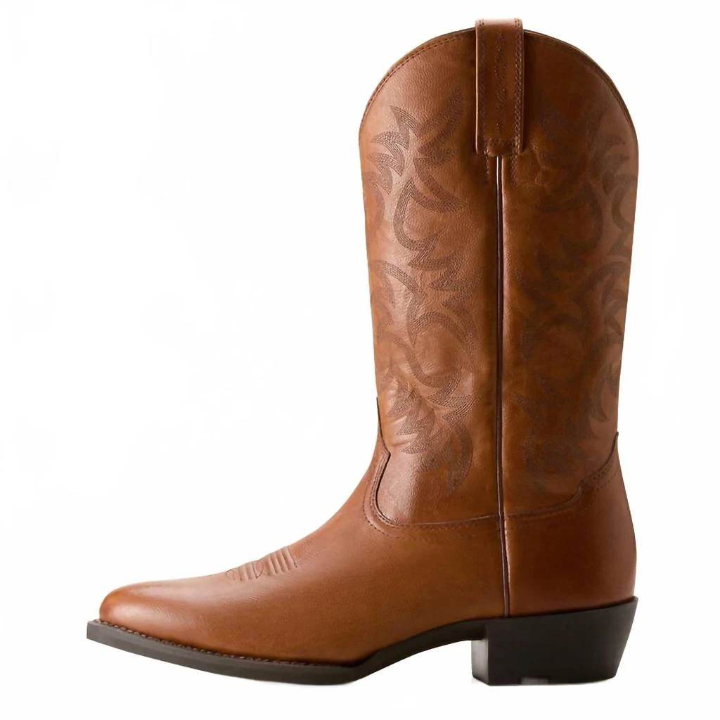 Ariat Men's Heritage R Toe Western Boot In Cognac