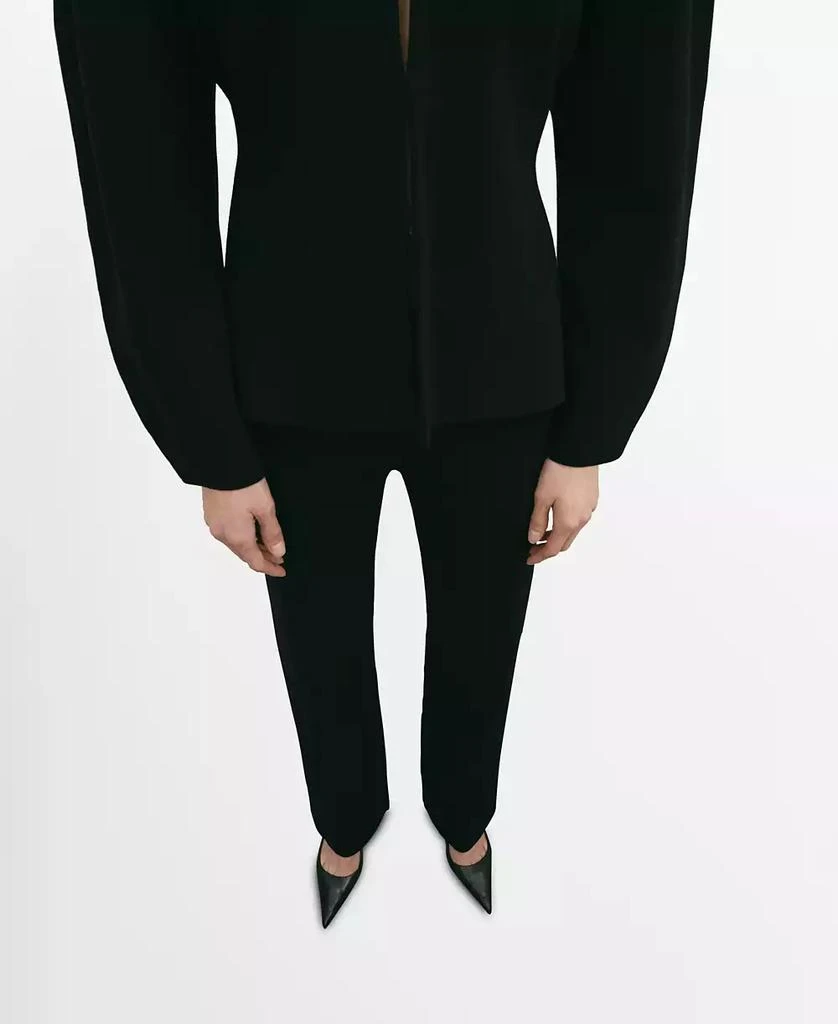 Mango Women
s Side Slit Knit Pants 6