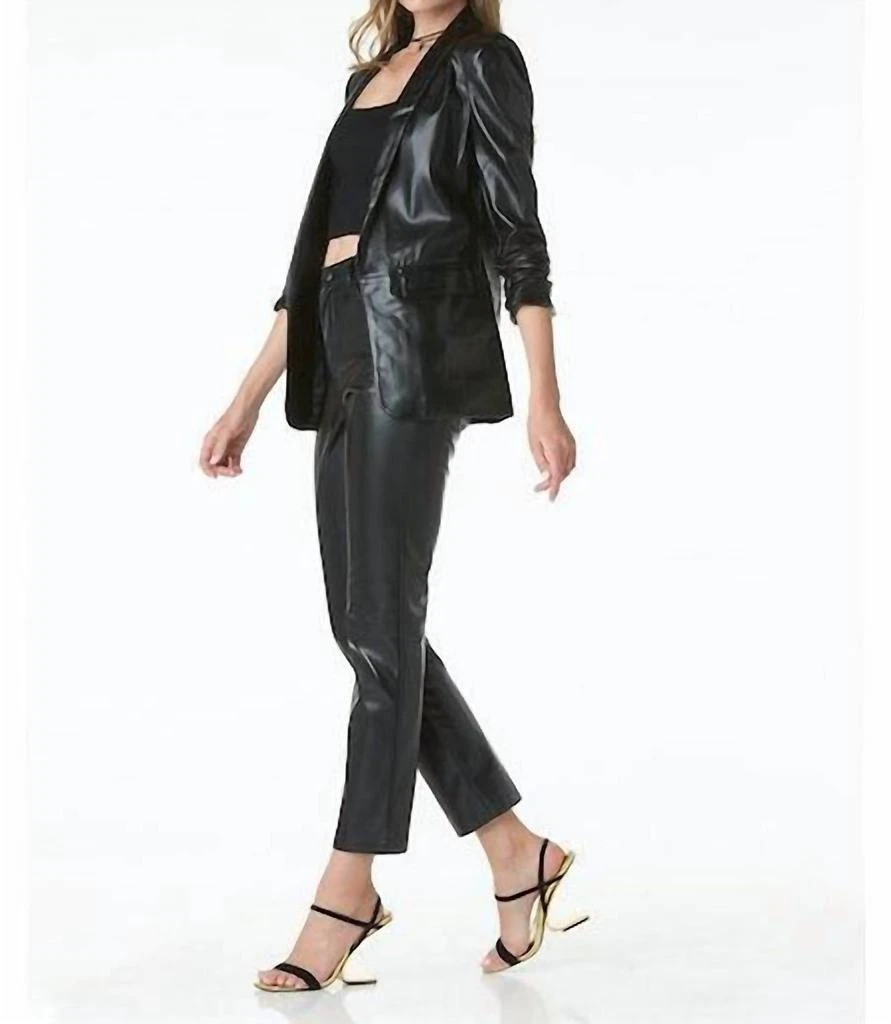 Tart KIA VEGAN LEATHER BLAZER 2