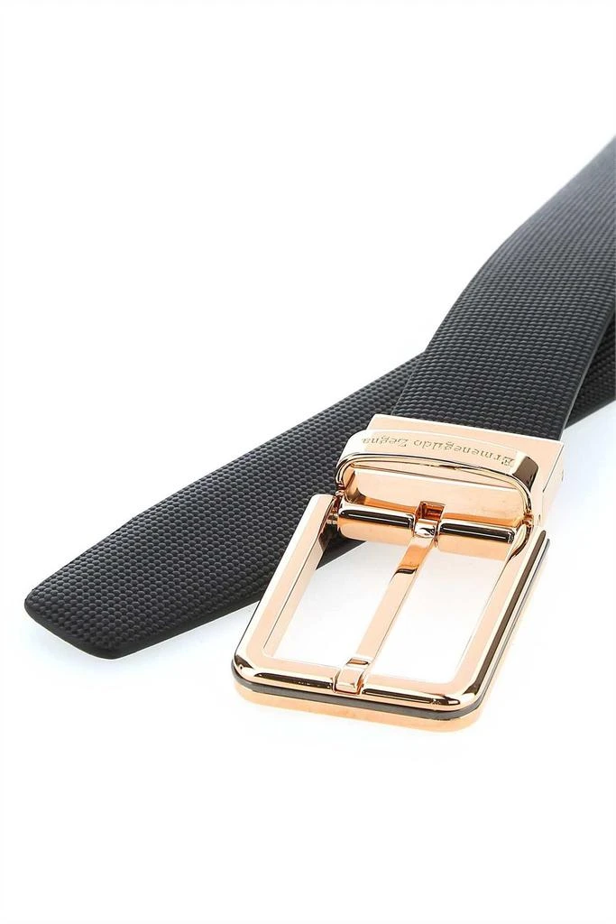 Zegna Zegna Logo Embossed Buckle Belt 3
