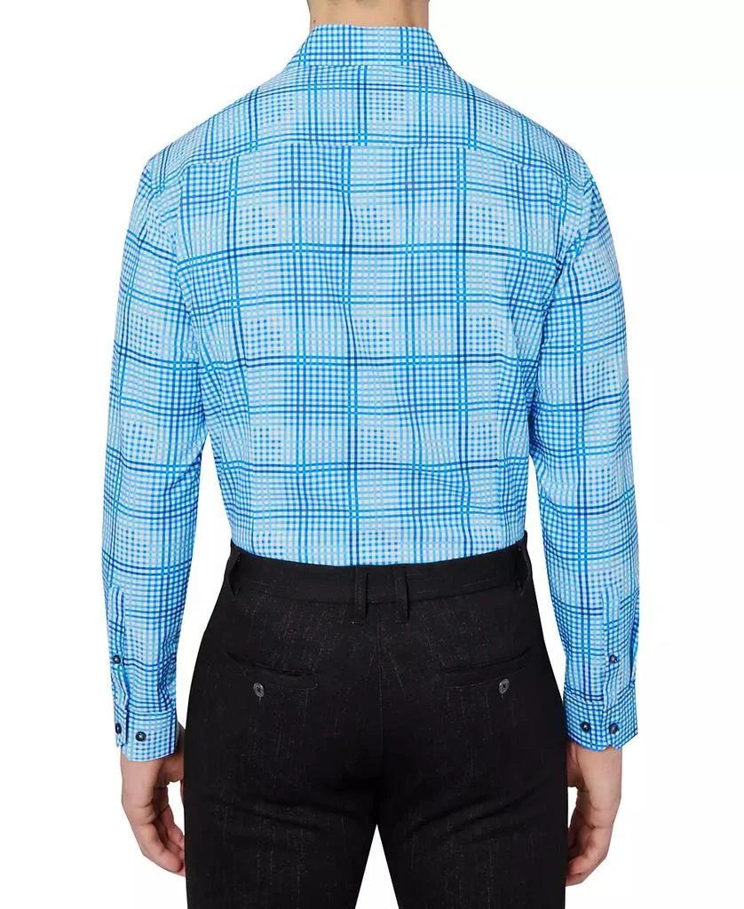 Society of Threads Men's Slim Fit Non-Iron Check-Print Performance Stretch Dress Shirt 2