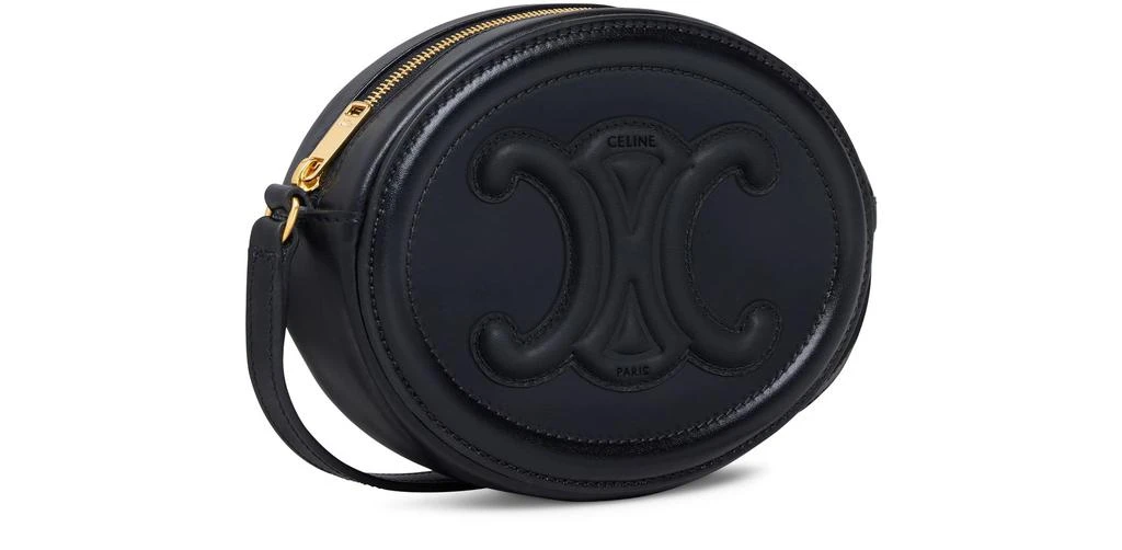 CELINE Crossbody oval Triomphe purse in smooth calfskin 2