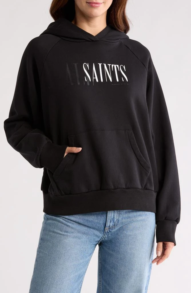 ALL SAINTS Talon Logo Hoodie 1