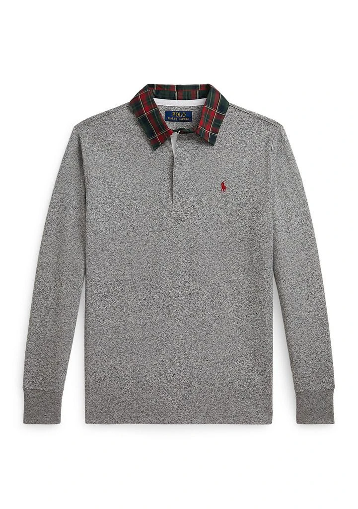 Ralph Lauren Boys 8-20 Plaid-Collar Cotton Jersey Rugby Shirt