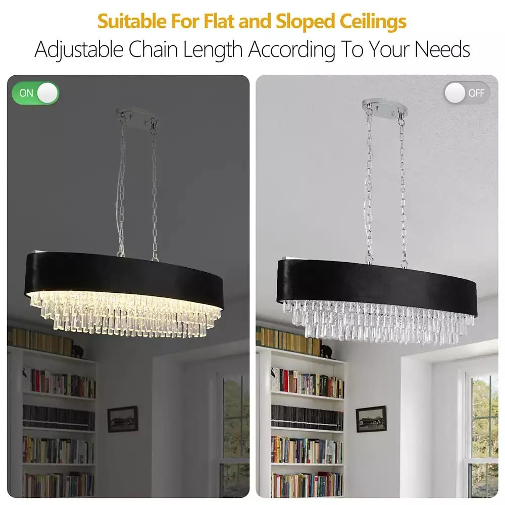 Streamdale Furniture Modern Crystal Chandelier 7