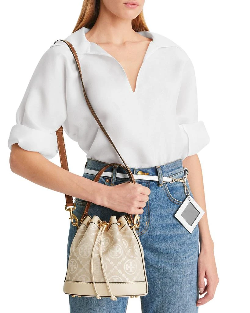 Tory Burch T Monogram Jacquard Bucket Bag 2