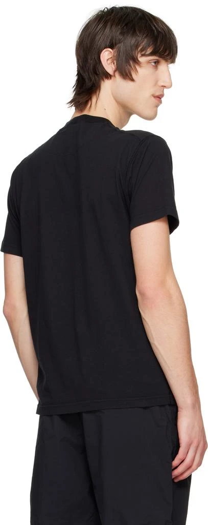 Stone Island Black Organic Cotton Jersey Fissato Effect T-shirt 3