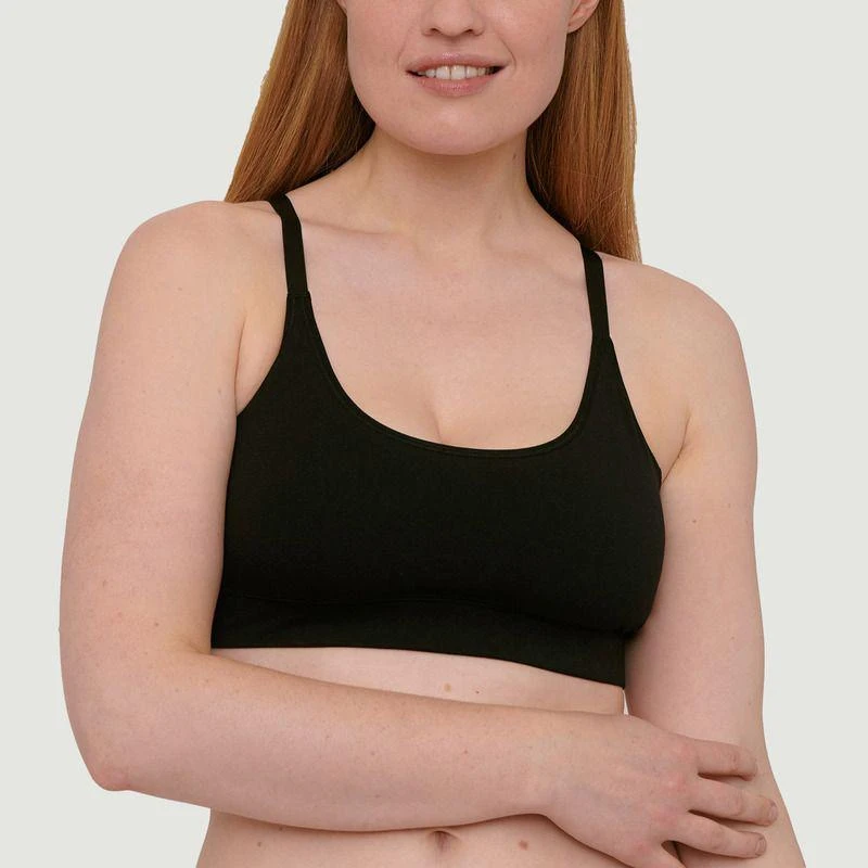 Organic Basics Organic Cotton Bra Black ORGANIC BASICS 1