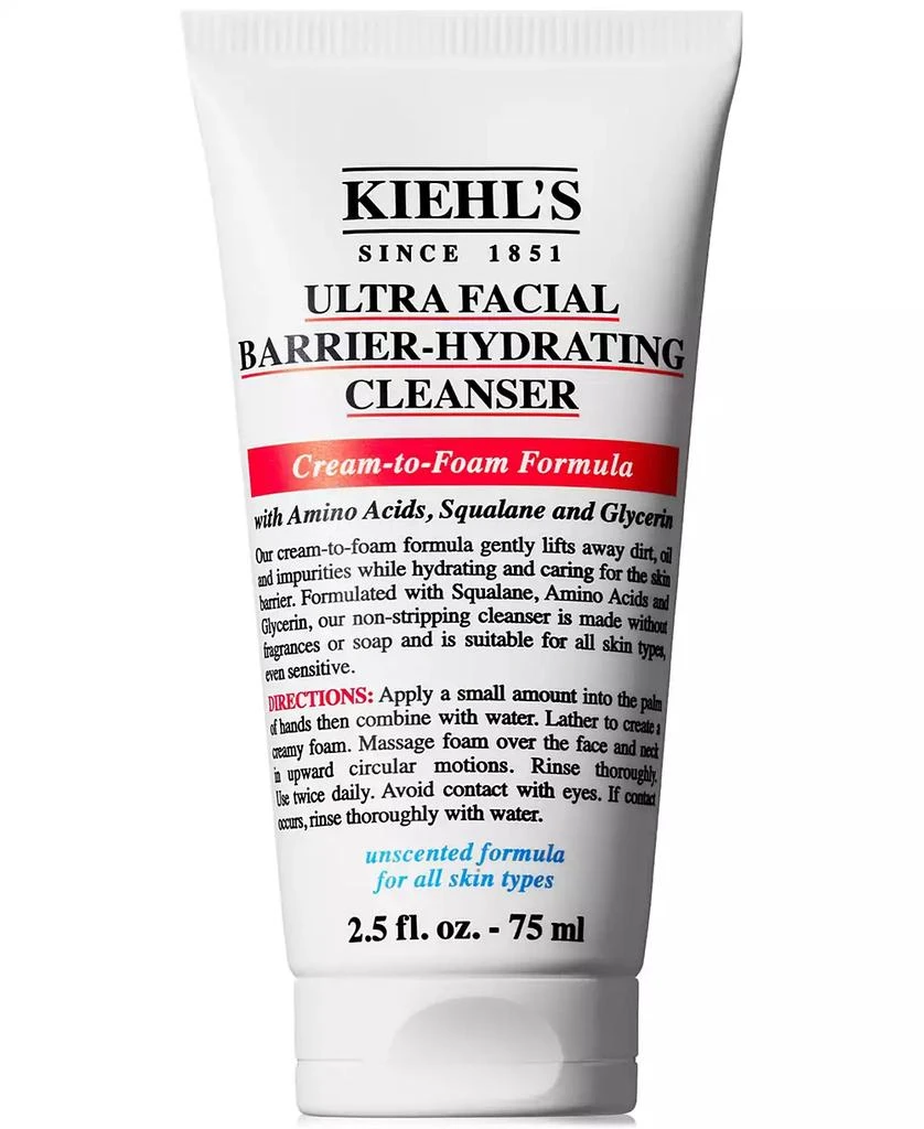 Kiehl's Ultra Facial Barrier-Hydrating Cleanser, 2.5oz 1