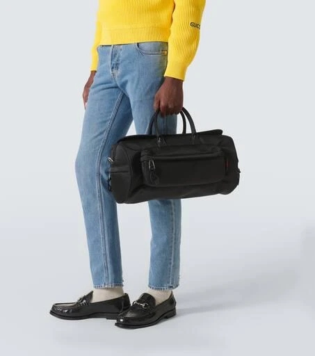 Gucci Web Stripe Medium logo duffel bag 3