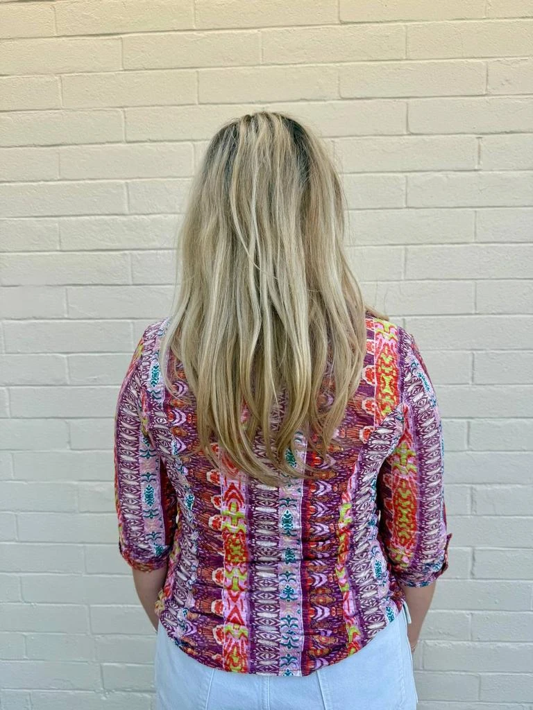 David Cline Maze Roll Sleeve Polo Shirt 2