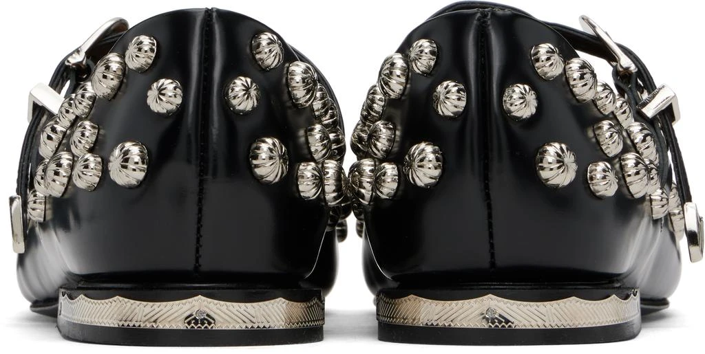 Toga Pulla Black Polido Ballerina Flats 2