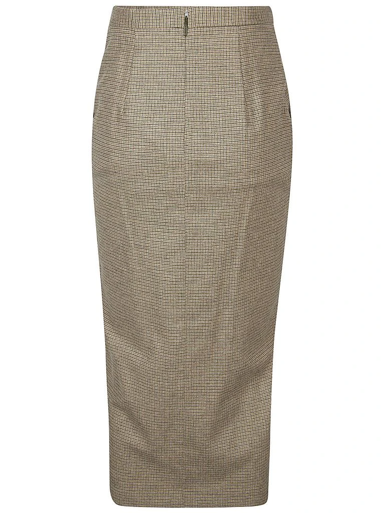 PINKO CAMEL BROWN HIGH-WAISTED PENCIL SKIRT 4