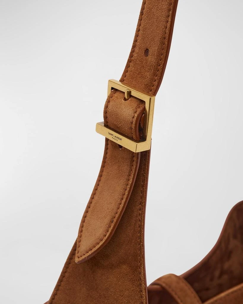 Yves Saint Laurent Le 5 A 7 Small Suede Hobo Shoulder Bag 5