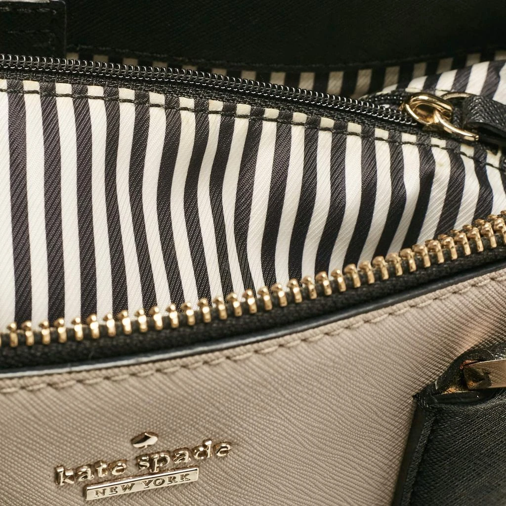Kate Spade Kate Spade Black/Cream Leather Cameron Street Teegan Top Handle Bag 17