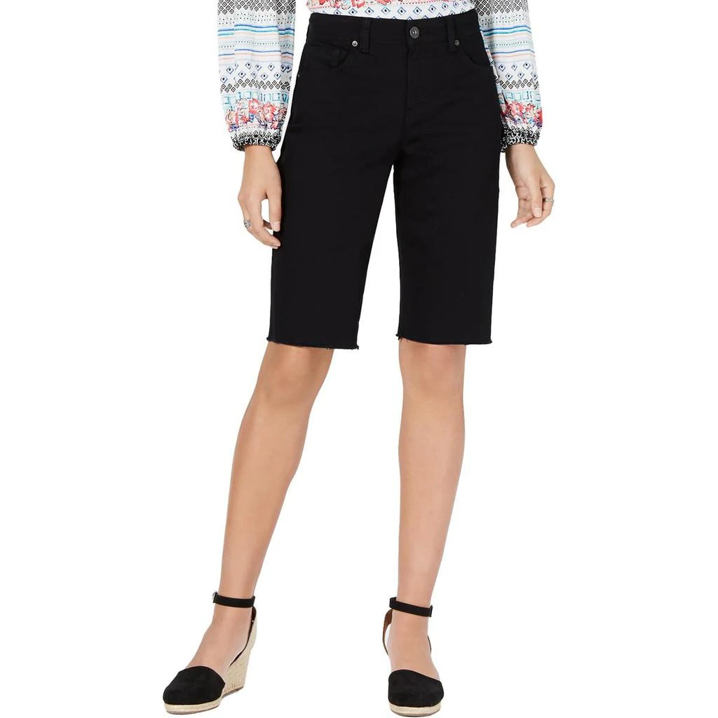 Style & Co Womens Curvy Fit Cotton Bermuda Shorts 3