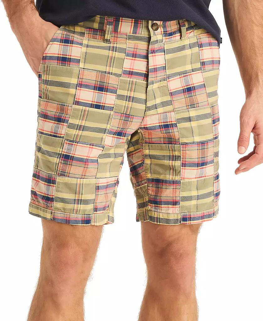 Nautica Men's Plaid Patchwork 8.5" Shorts