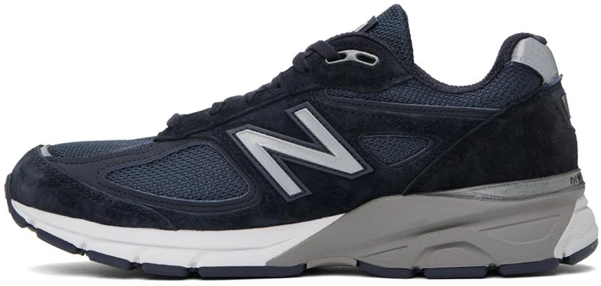 New Balance Navy Made in USA 990v4 Sneakers 3