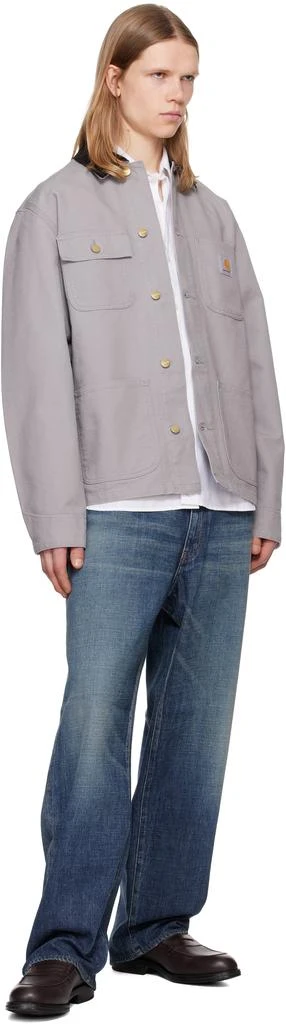 Carhartt WIP Gray Michigan Chore Jacket 4
