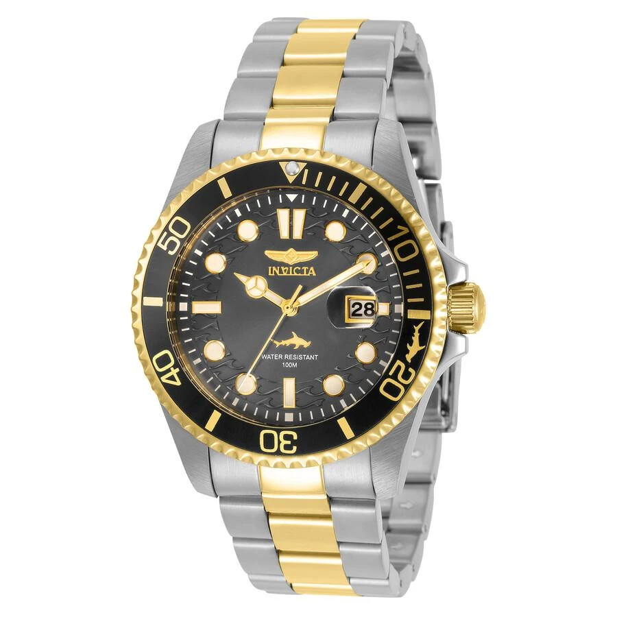 Invicta Pro Diver Quartz Charcoal Dial Men's Watch 30809 1