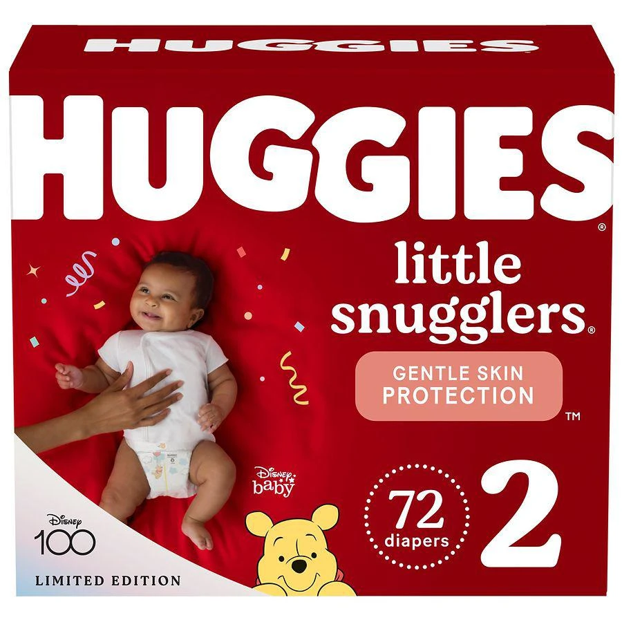 Huggies Little Snugglers Baby Diapers Size 2 (ct 72) 1
