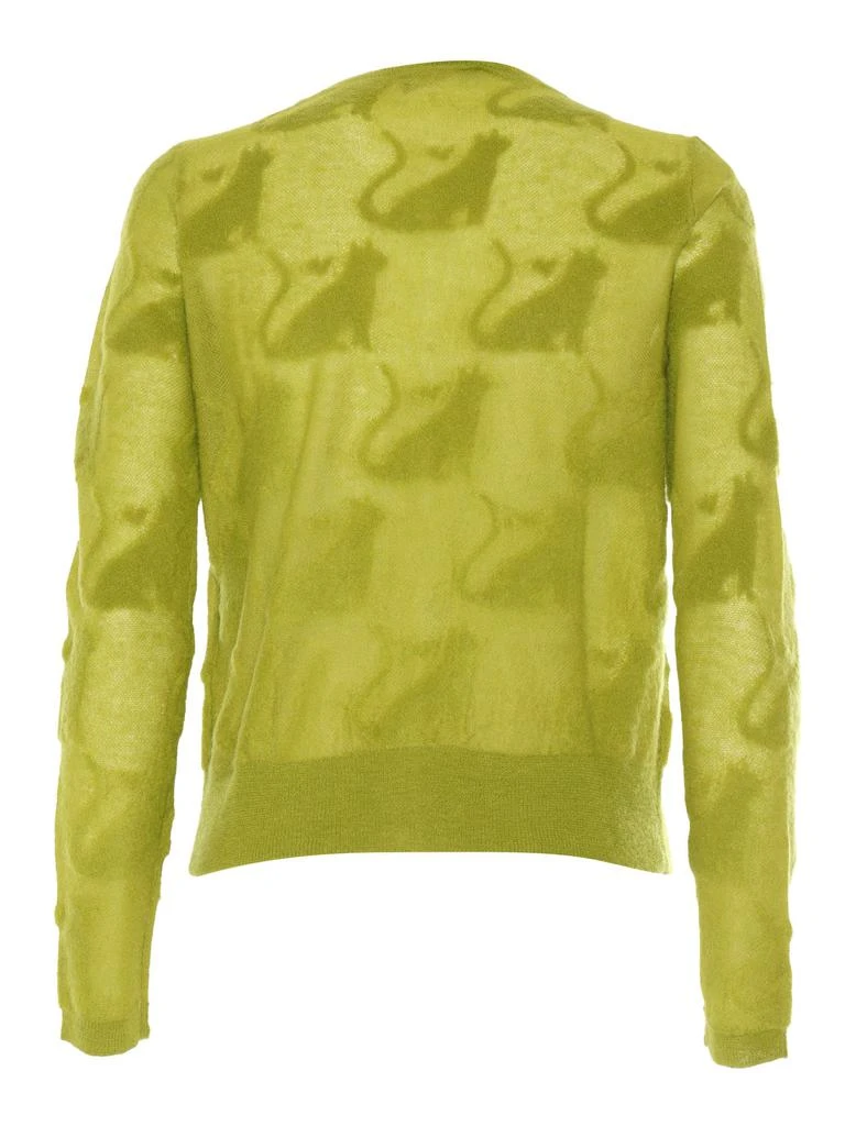Max Mara Alvaro Lime Green Cardigan 2