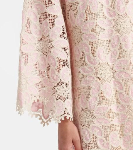 chinese dress ladies Zimmermann Ottie Lace Mini Dress, Cream/Black, Size 3
