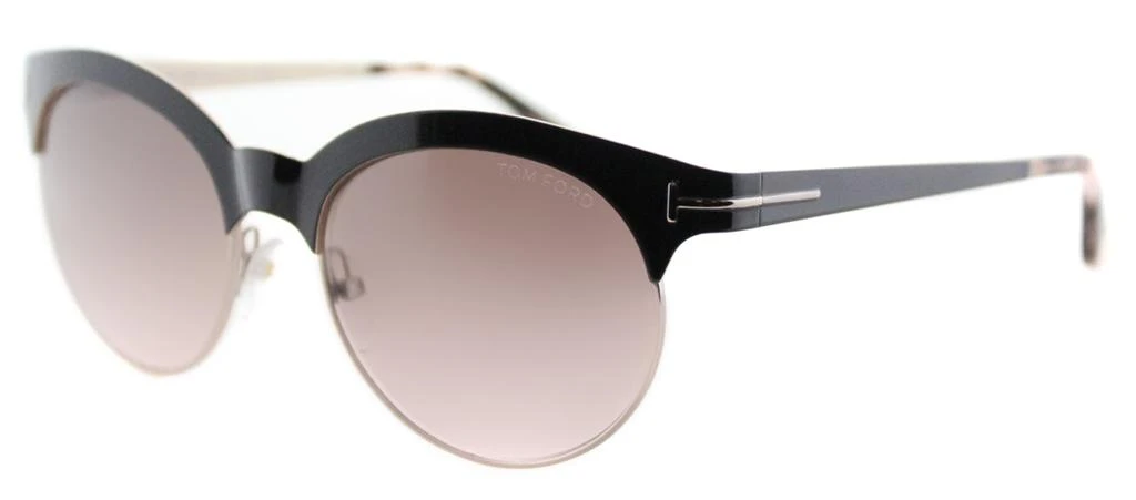 Tom Ford Tom Ford Angela TF 438 01F Unisex Round Sunglasses 1