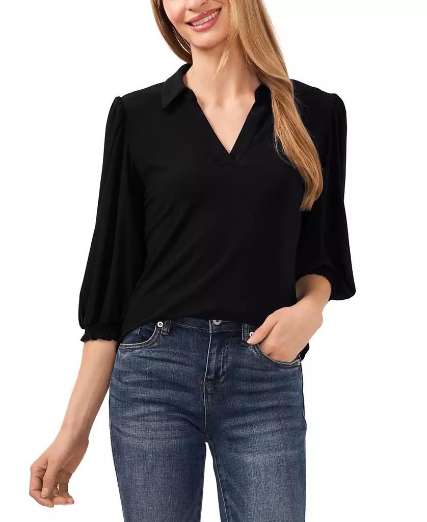cece tiered ruffle blouse