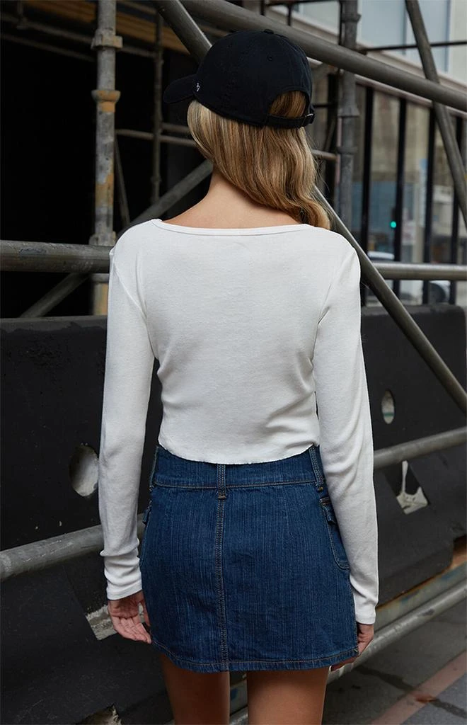 John Galt White Josephine Long Sleeve Top 3