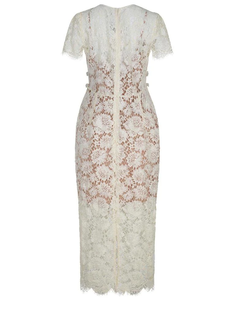 Self Portrait Self-Portrait Fine Lace Embellished Midi Dress 2