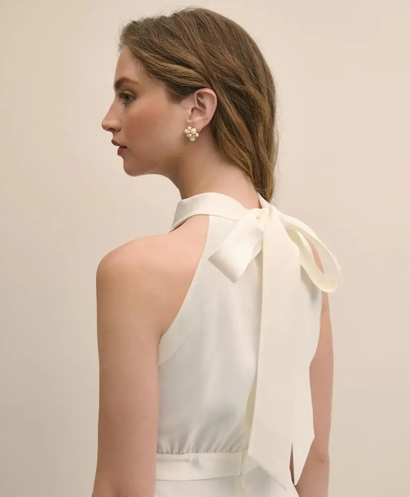 Brooks Brothers Crepe Halter Dress 4