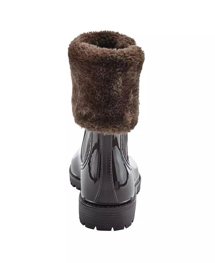 Spring Step Wellies Faux Fur Trim Waterproof Rain Boot with Zipper and Padded Insole 4