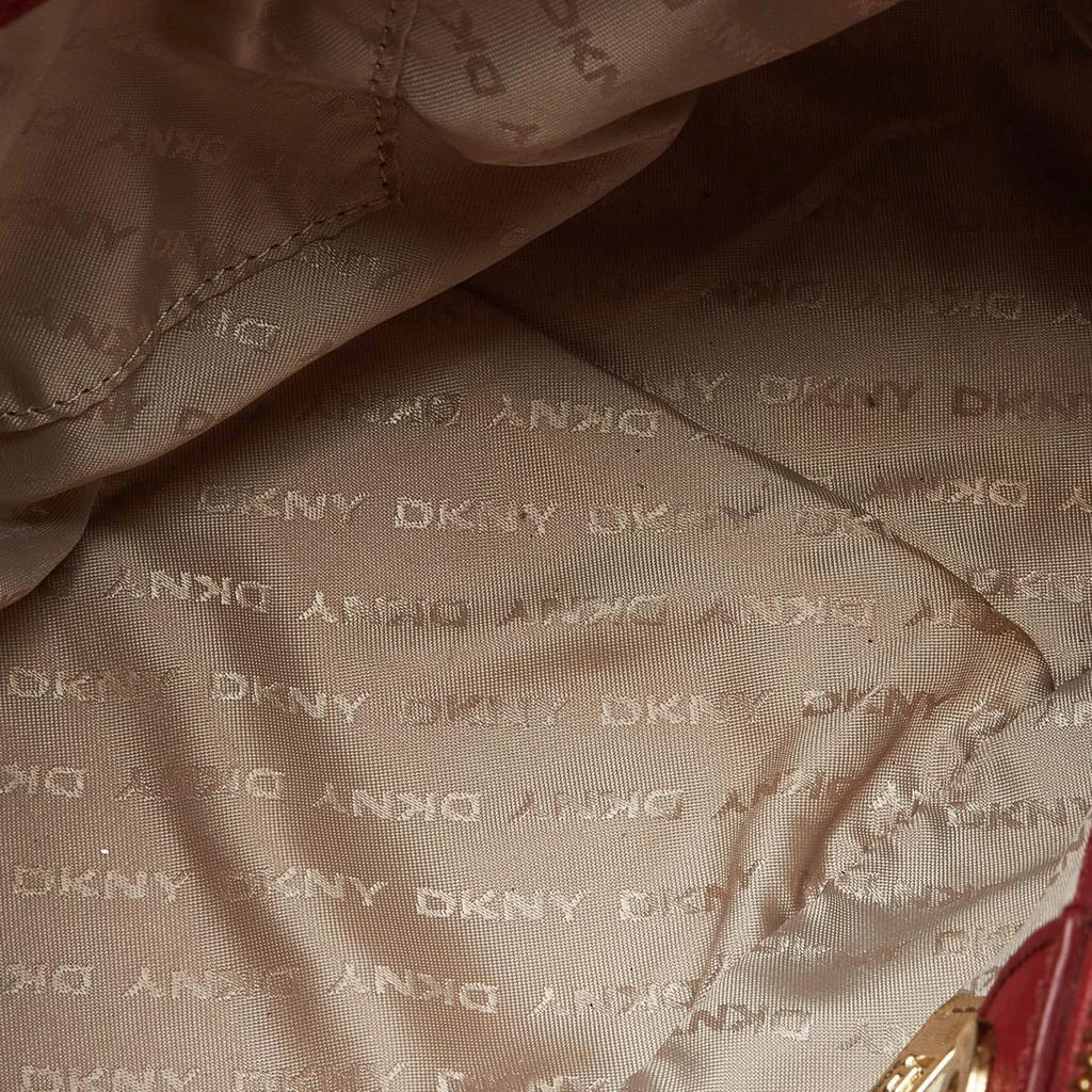 DKNY DKNY Red Leather Bryant Park Double Zip Shopper Tote 7