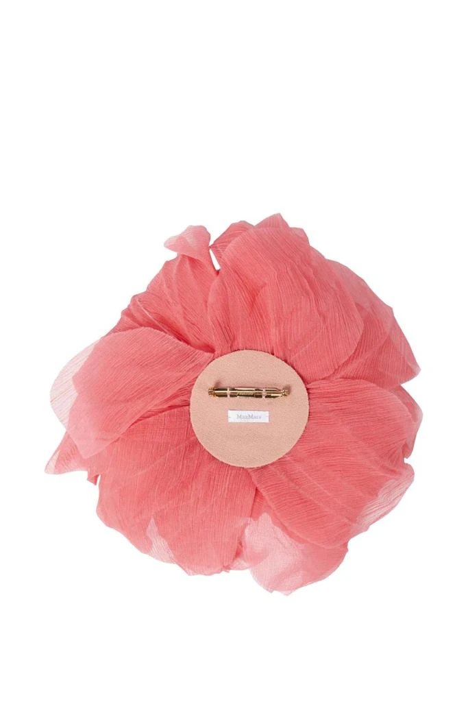 Max Mara Max Mara Floral Patterned Logo Patch Brooch 2