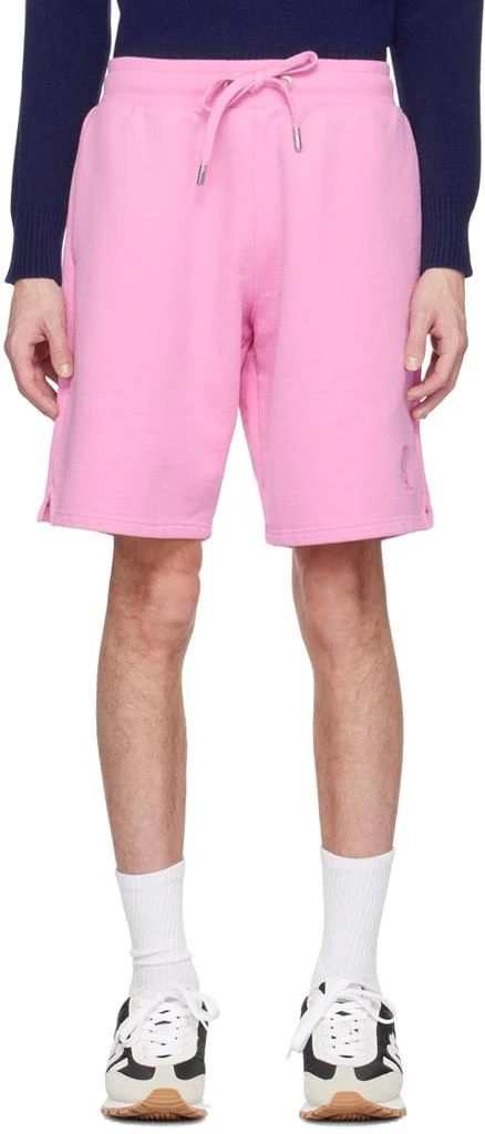 AMI Paris Pink Ami De Cœur Shorts 1